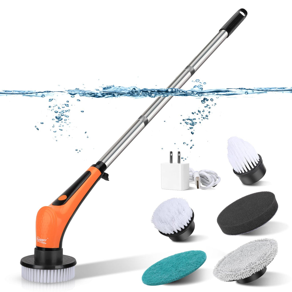 Electric Aquarium Cleaning Brushes with 6 Replaceable Brush Heads M1061
