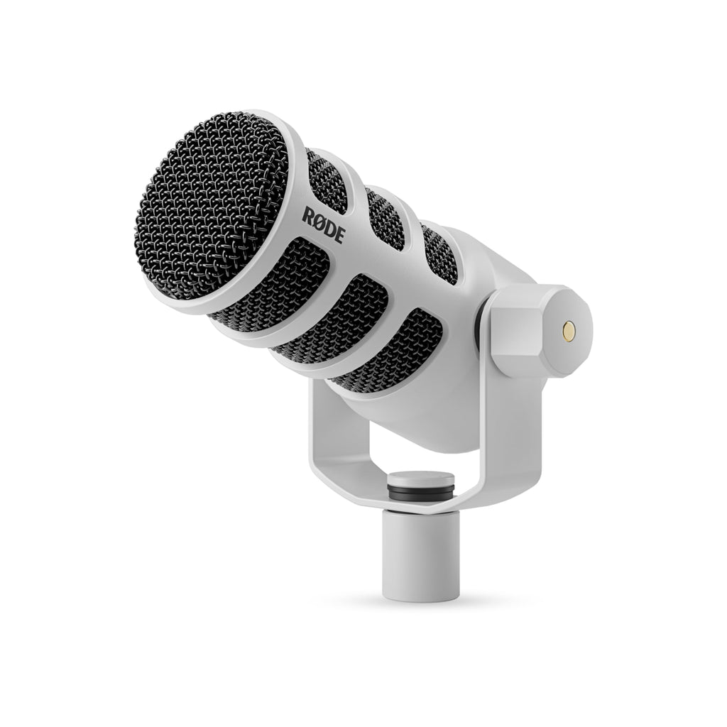 White Cardioid Dynamic Broadcast Microphone with XLR Cable A36582