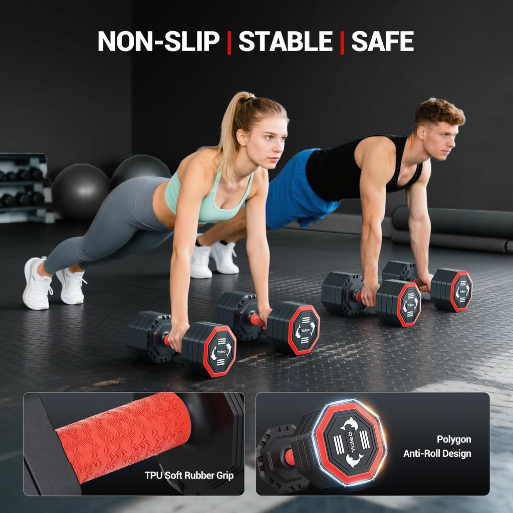 Adjustable Dumbbell Set 10/15/20/25 lb R240730