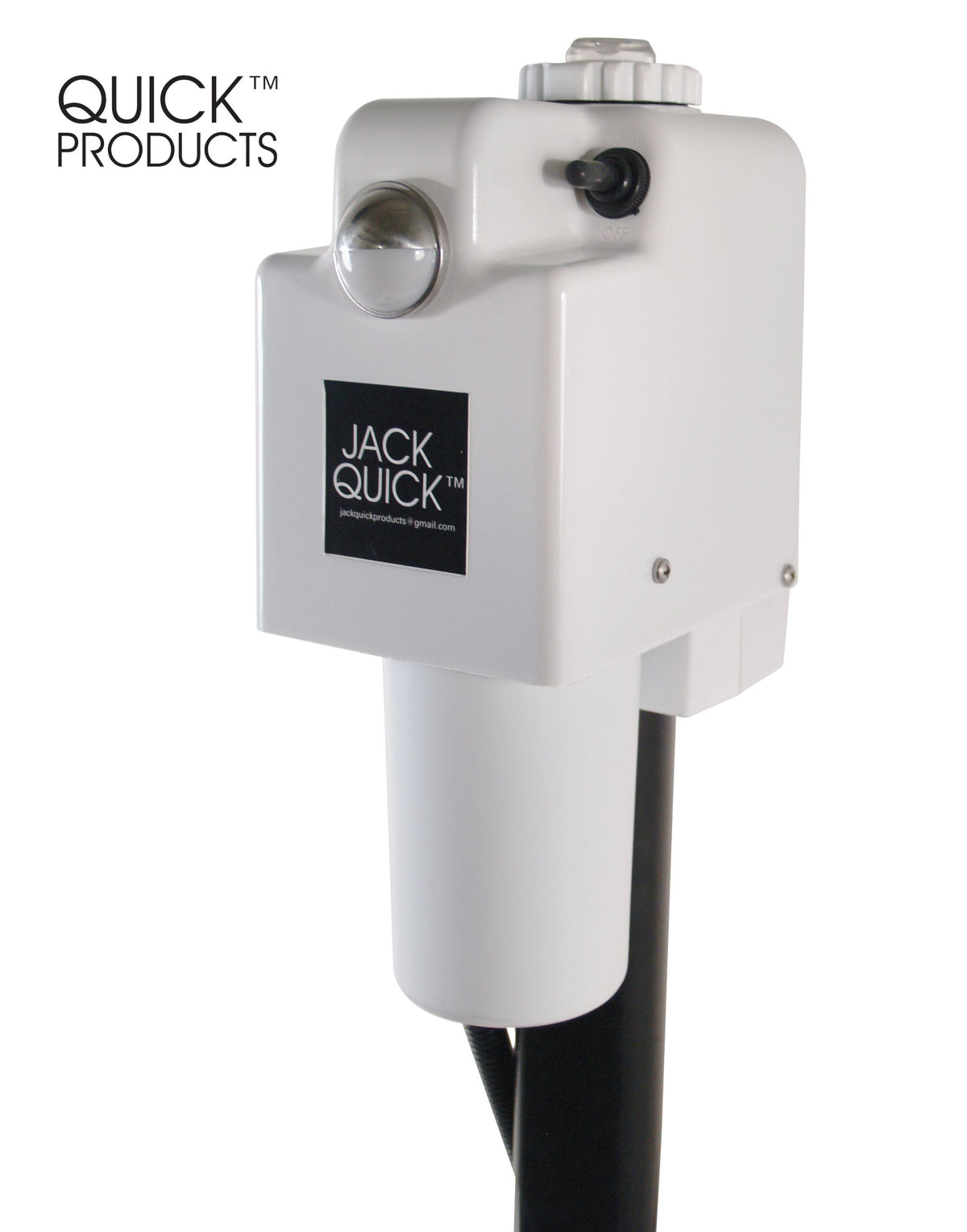 Electric Tongue Jack with 7-Way Plug, White O2359