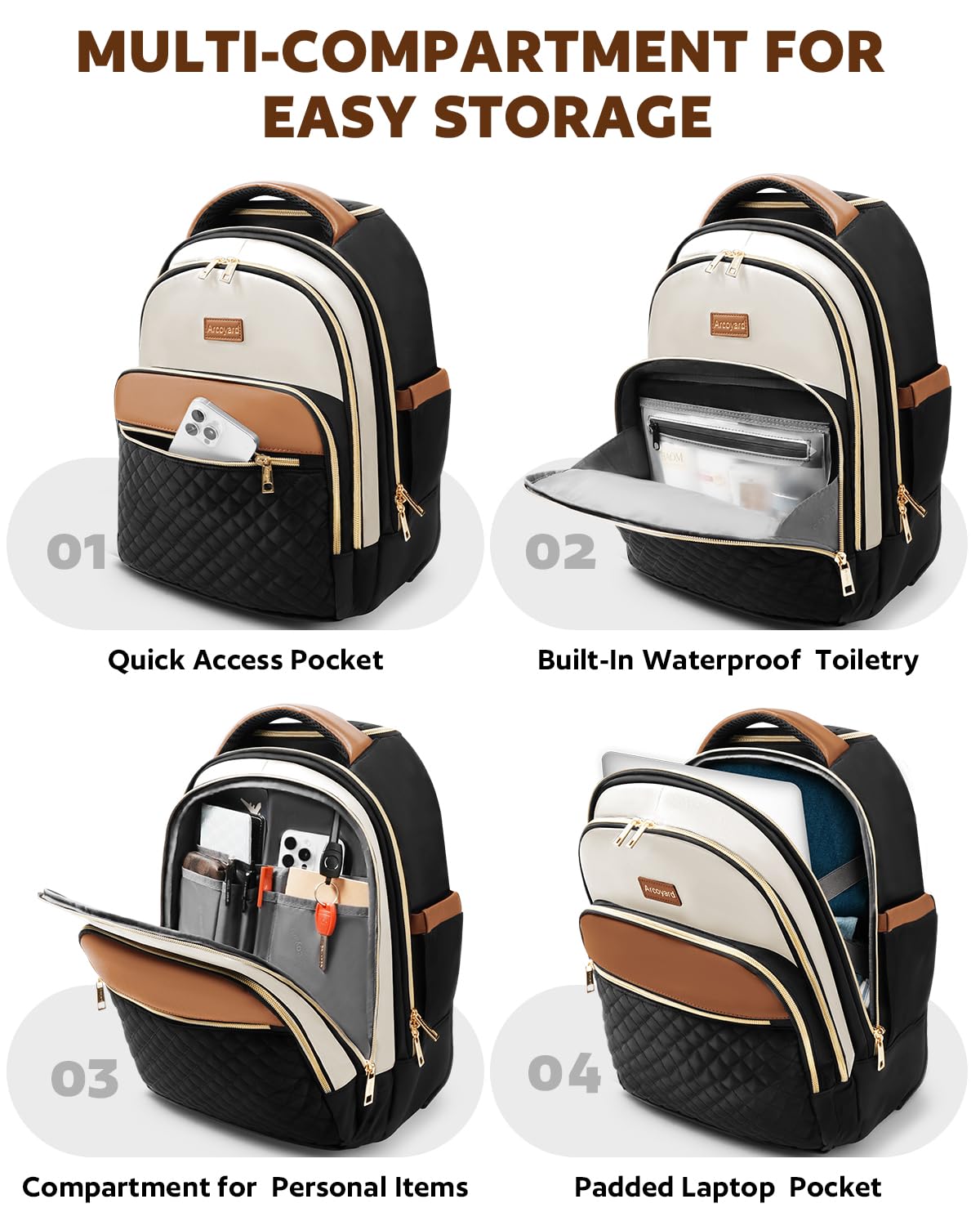 Small Lightweight Water Resistant Rolling Backpack M8419
