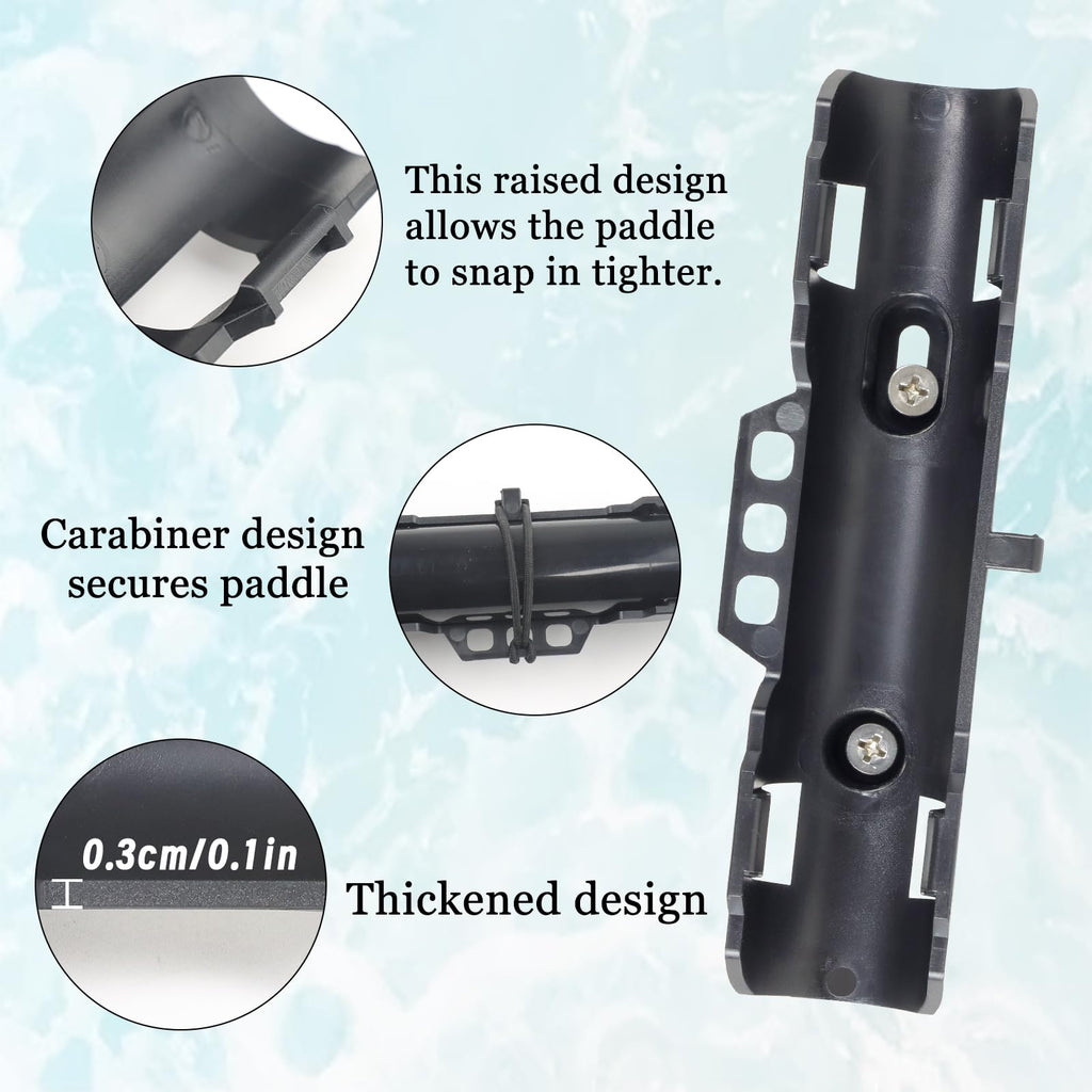 2PCS Kayak Paddle Holder with Leashes & Locking Kits R7152