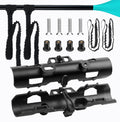 2PCS Kayak Paddle Holder with Leashes & Locking Kits R7152