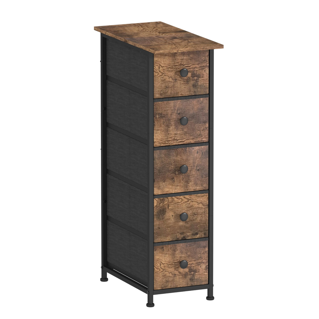 Narrow 5 Drawers Fabric Dresser P95893
