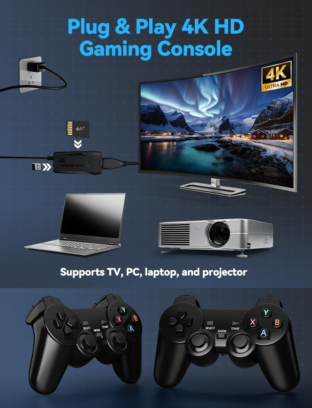 4K HDMI Retro Gaming Console N933139
