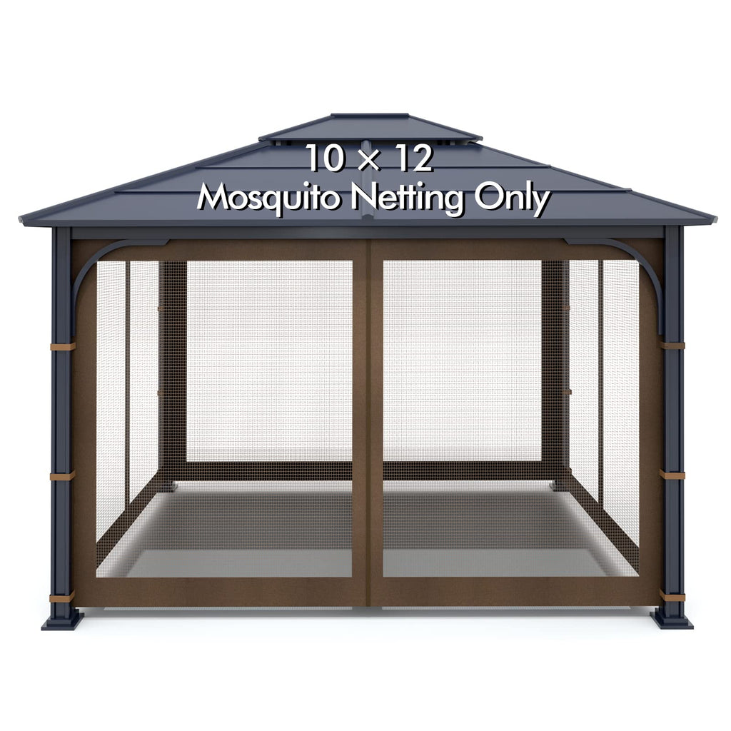 Brown 4-Panel Mosquito Netting V2152