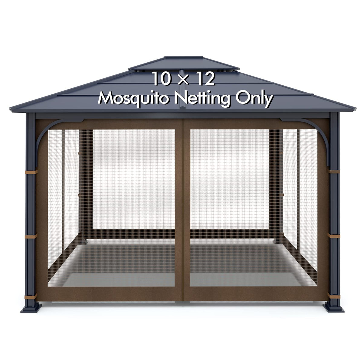 Brown 4-Panel Mosquito Netting V2152