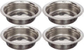 4 Pack Stainless Steel Cat & Dog Bowls, 8 oz Each H765931