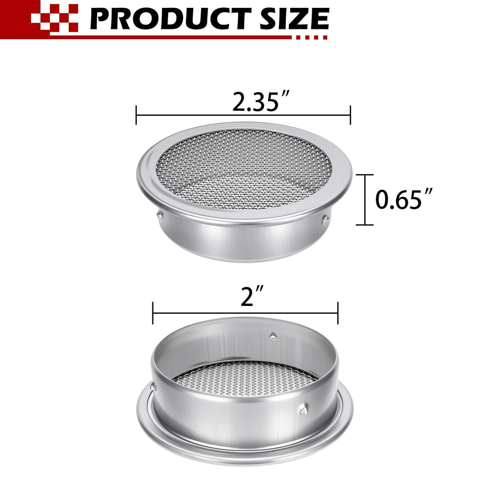 2-Inch Round Open Screen Vent 6 Pack V385324