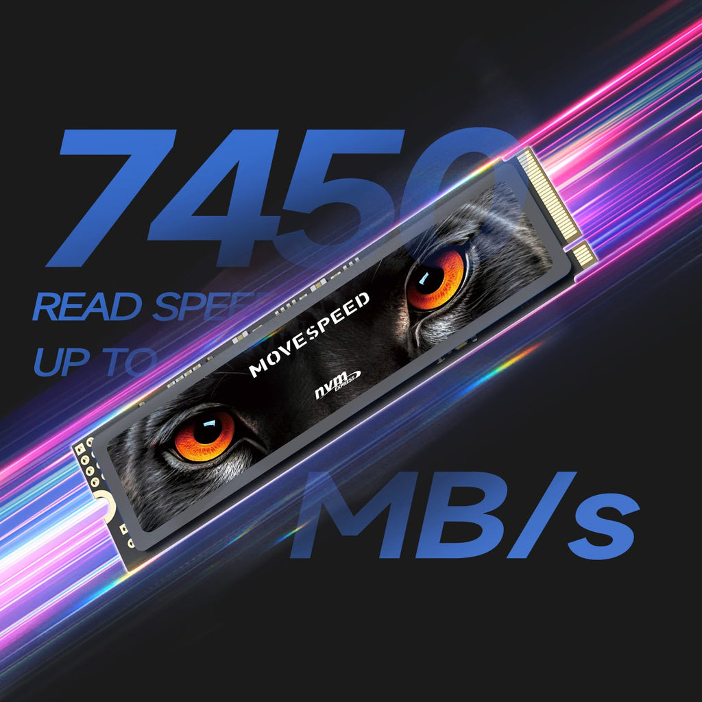 2TB PCIe 4.0 NVMe M.2 Internal SSD with Heatsink P186829