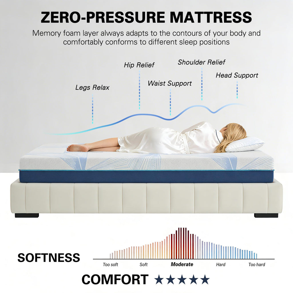 6 Inch Twin Gel Memory Foam Mattress L549