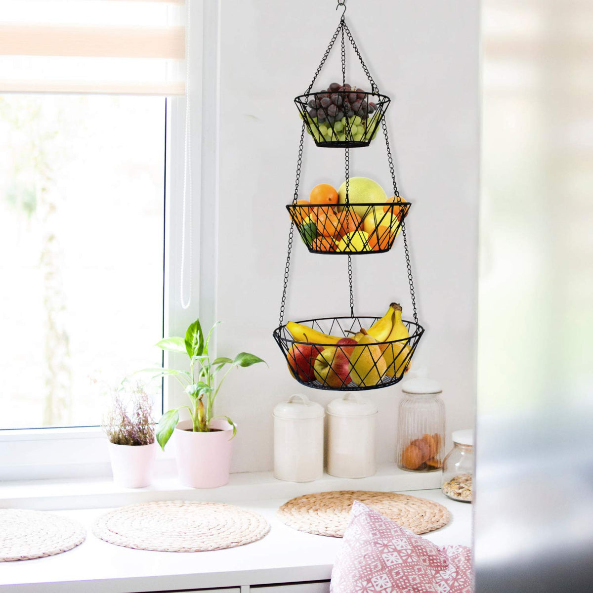 3 Tier Hanging Kitchen Fruit Basket G151