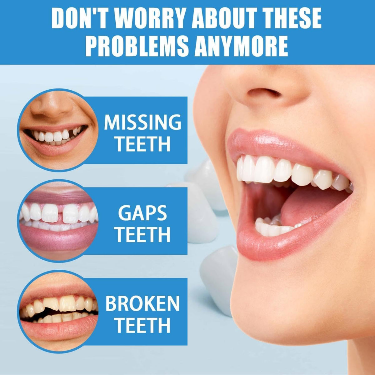 Silicone Reline Denture Set Upper and Lower R4500