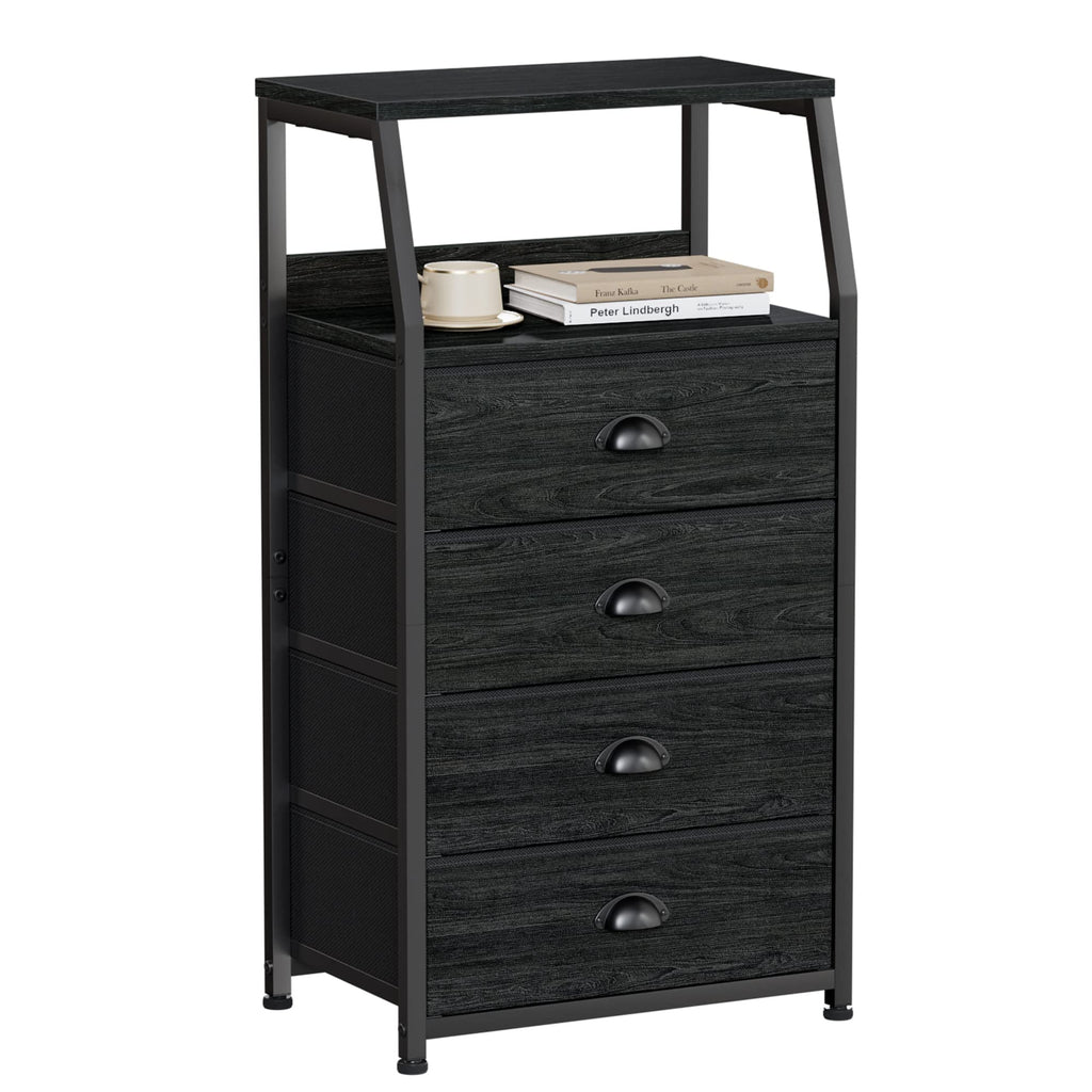 Tall Nightstand with Fabric Drawer B625157