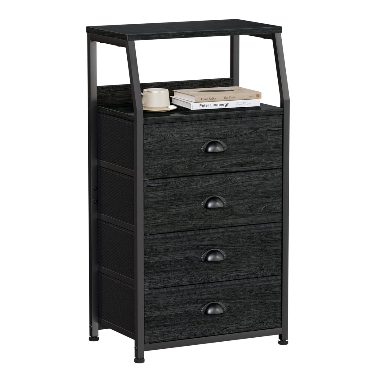 Tall Nightstand with Fabric Drawer B625157