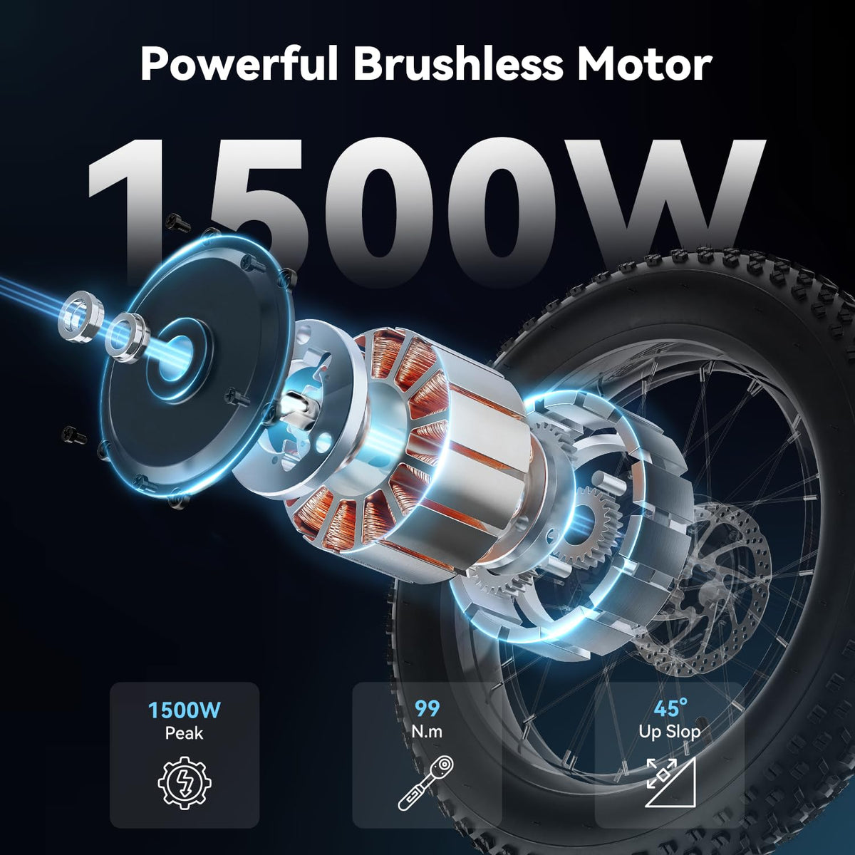 1500W Electric Bike 20'' Fat Tire T678856