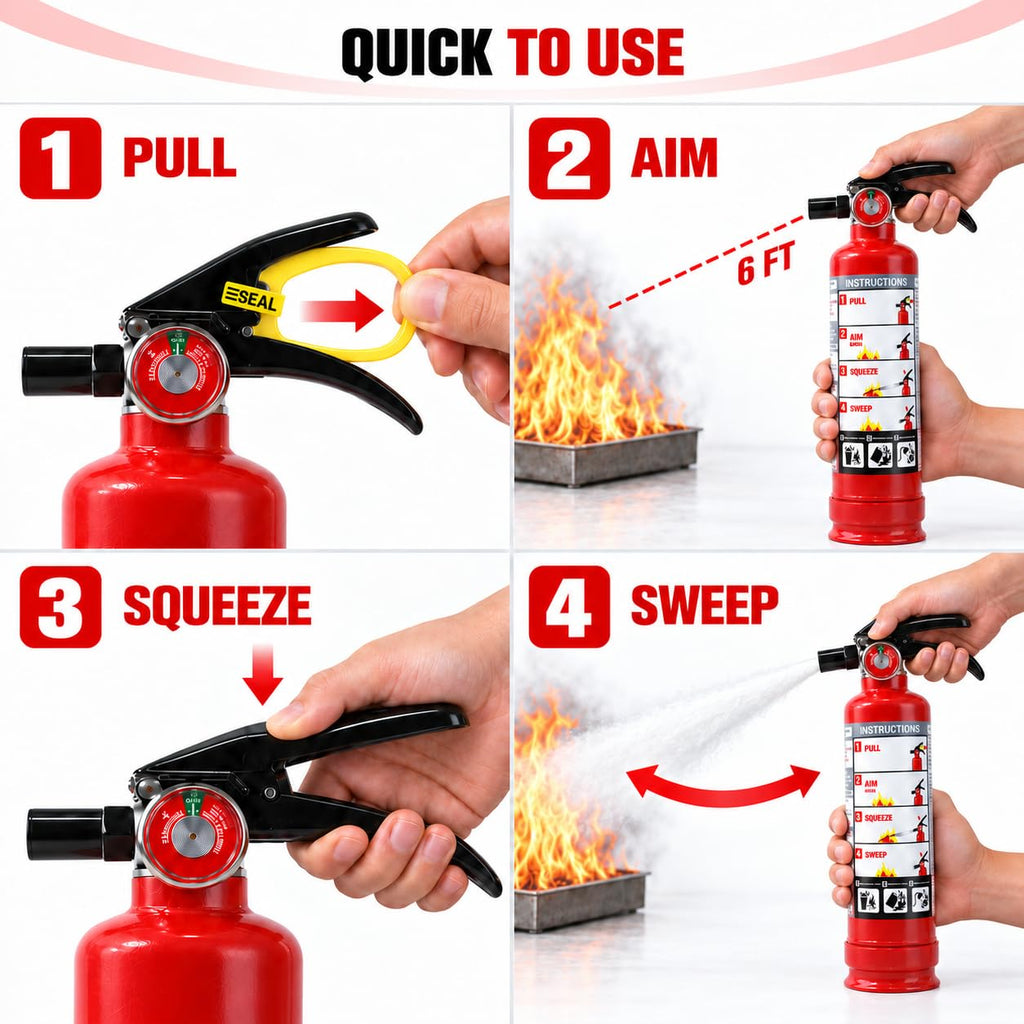 2.5 lb ABC Dry Chemical Fire Extinguishers 8-Pack E48031