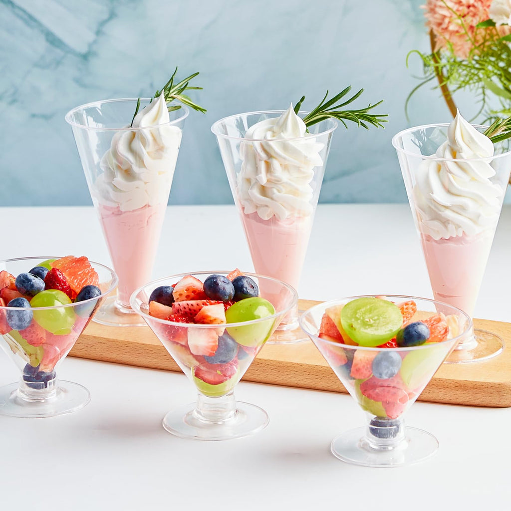 40 PCS 6 oz Plastic Martini Glasses G506