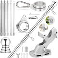 6 FT Stainless Steel Spinning Flag Pole S338071