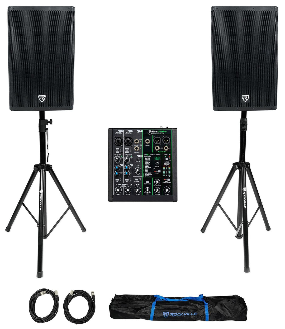 15" Active DJ Speaker Pair with Mixer U6557