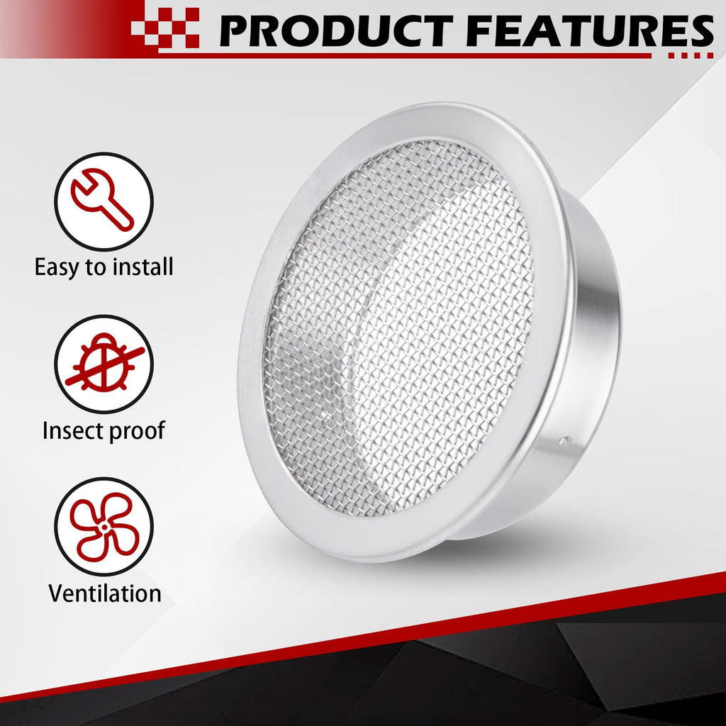 2-Inch Round Open Screen Vent 6 Pack V385324
