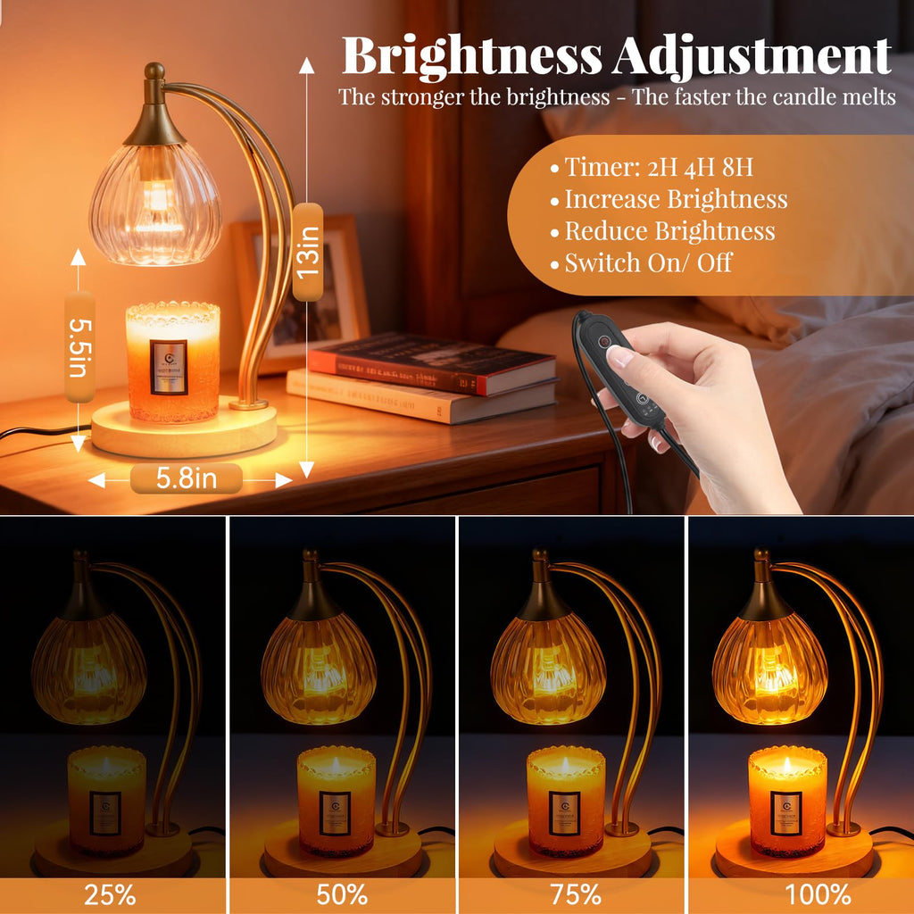 Dimmable Candle Warmer Lamp with Timer O1229