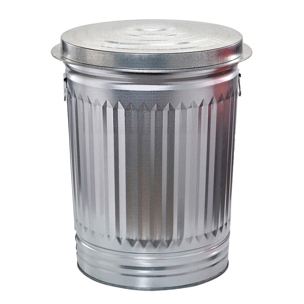 31 Gallon Galvanized Steel Storage Can with Lid D499