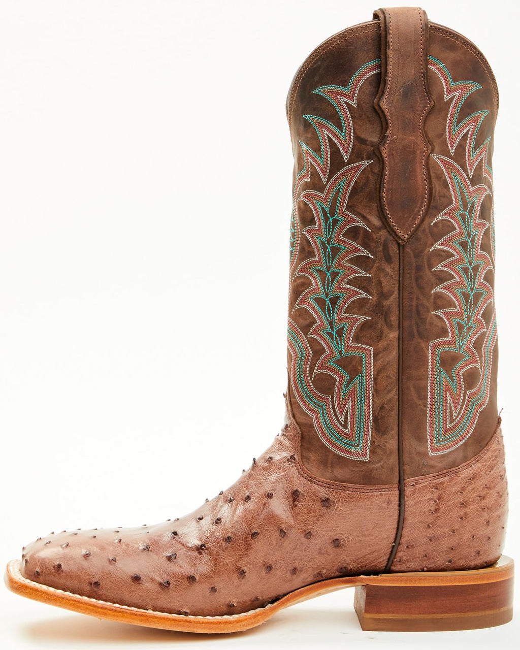 Men's Ostrich Western Boot Broad Square Toe C943846