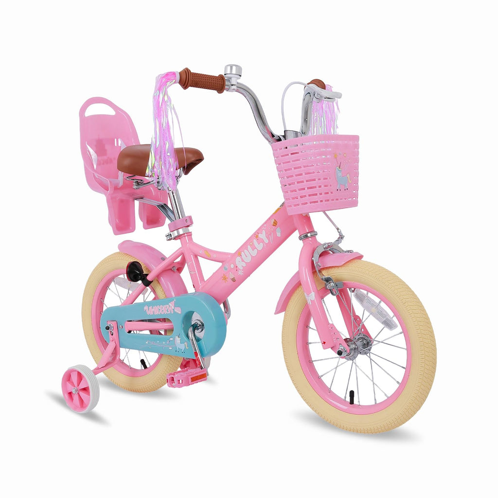 Kids Bike with Training Wheels & Basket C4968