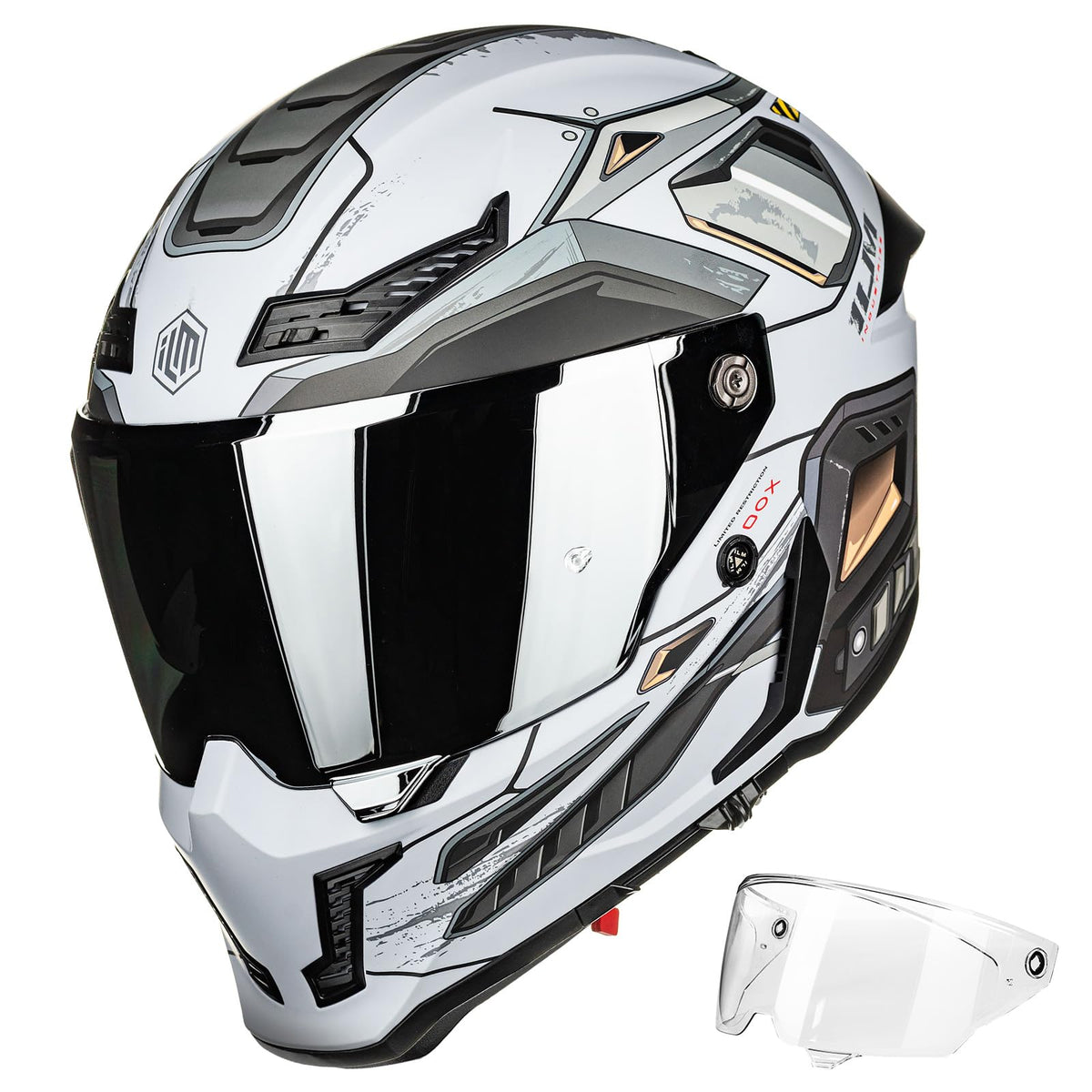 Full Face Motorcycle Helmet Dual Visor K6742