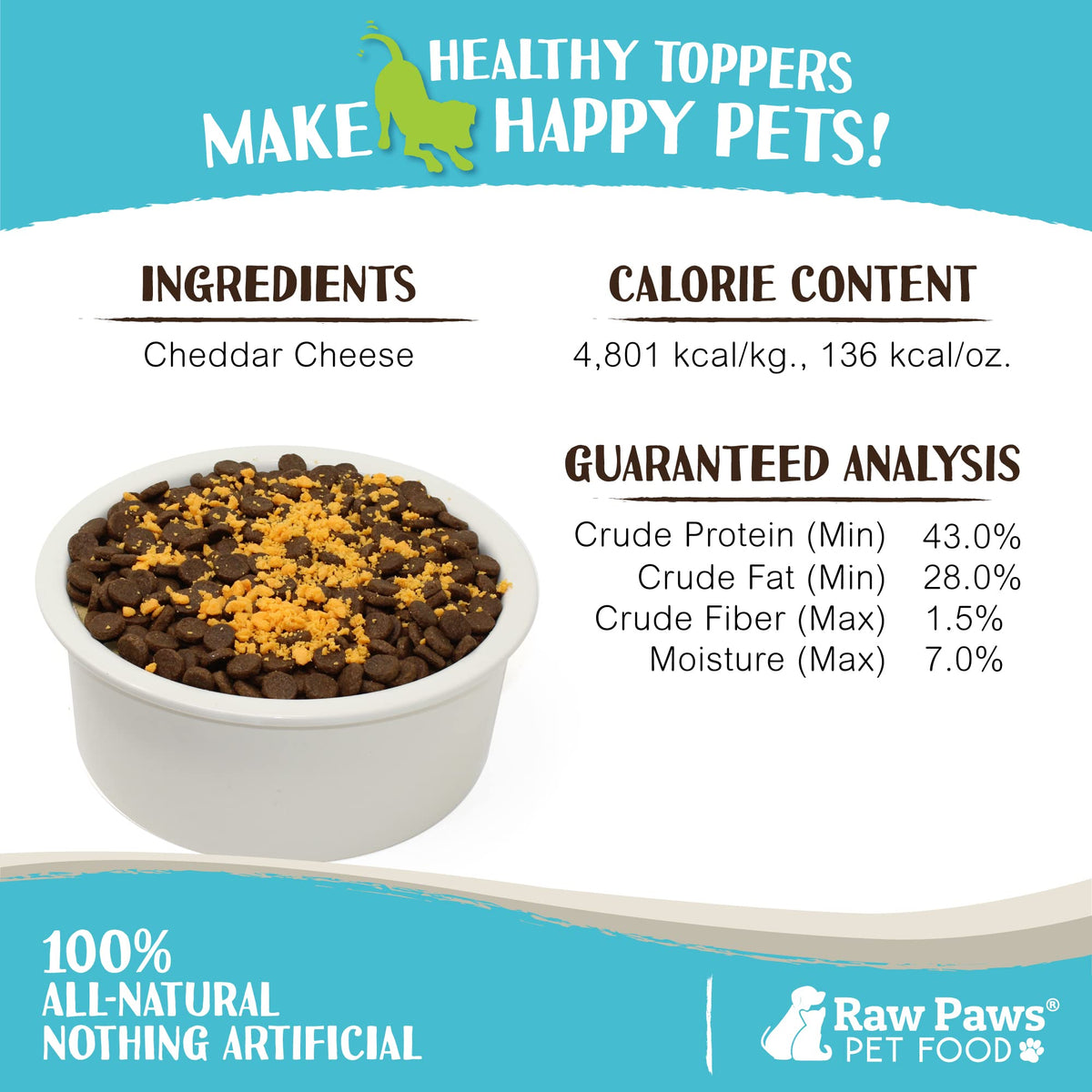 Freeze-Dried Cheese Pet Food Topper L980324