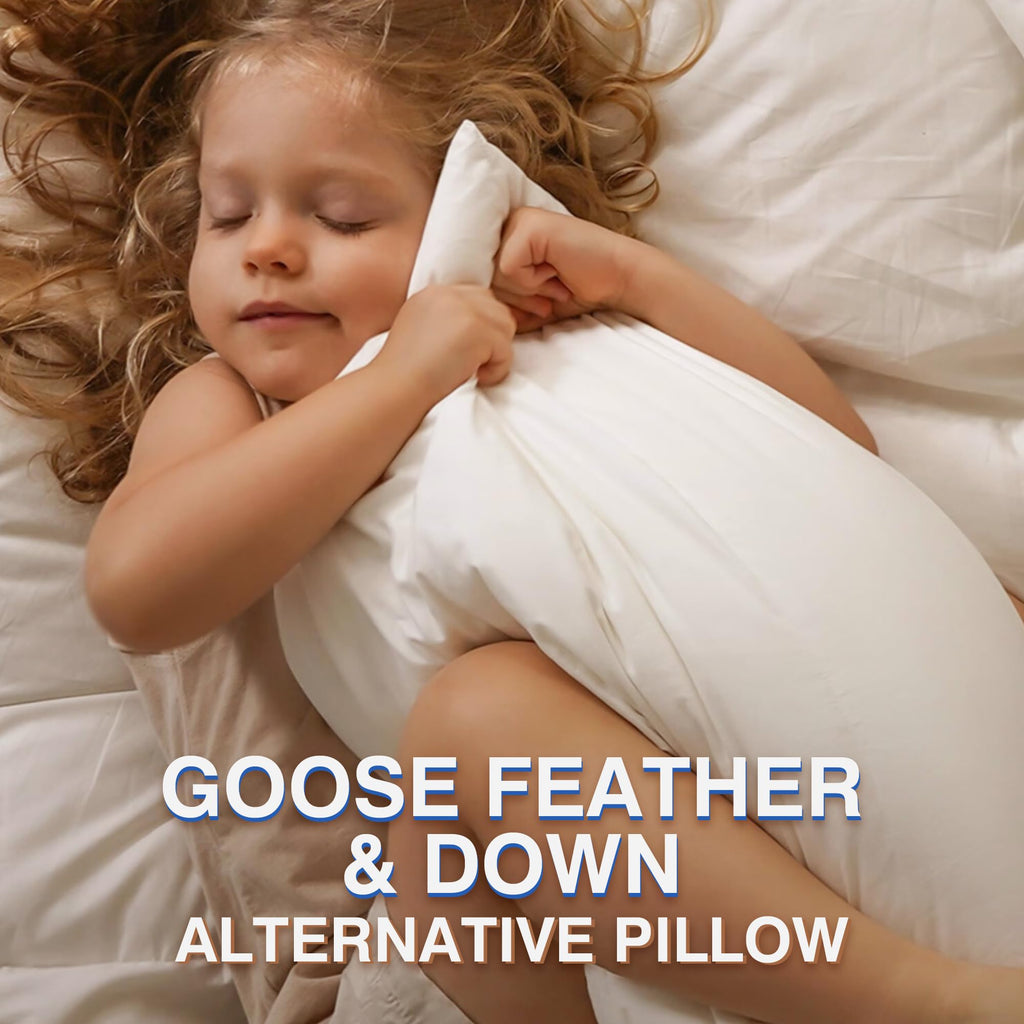 Queen Size Set of 2 Feather Pillows J233672