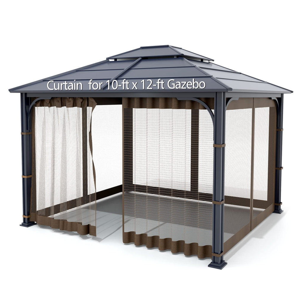 Brown 4-Panel Mosquito Netting V2152