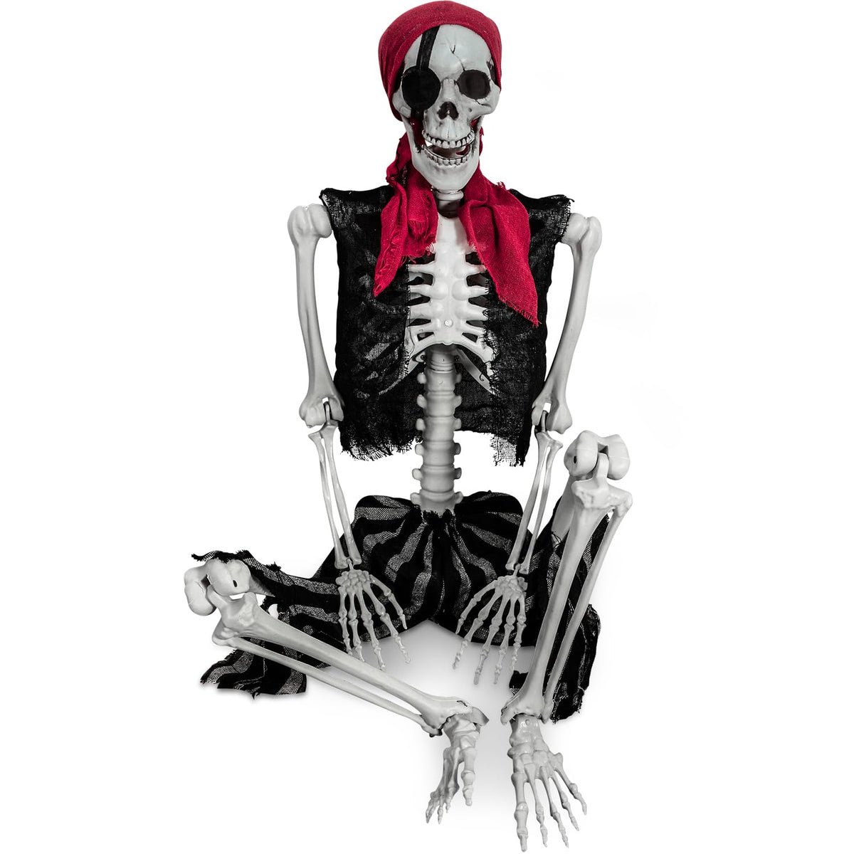 5.4ft Life Size Pirate Skeleton with Movable Joints L4926