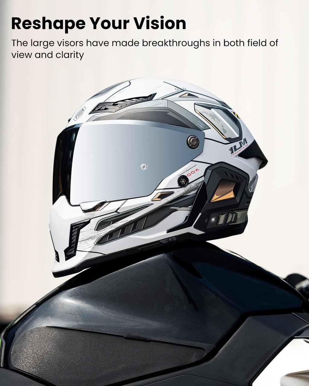 Full Face Motorcycle Helmet Dual Visor K6742