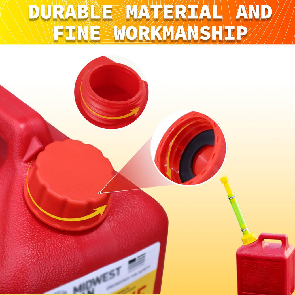 Gas Can Spout Replacement & Red Gas Cap Combo R16488