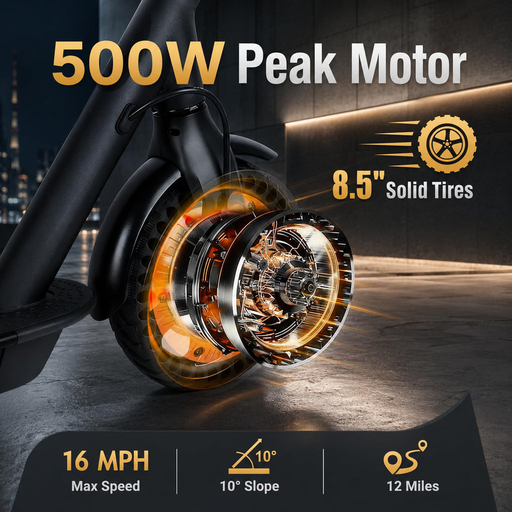 500W Peak Foldable Electric Scooter with 8.5" Tires G2333
