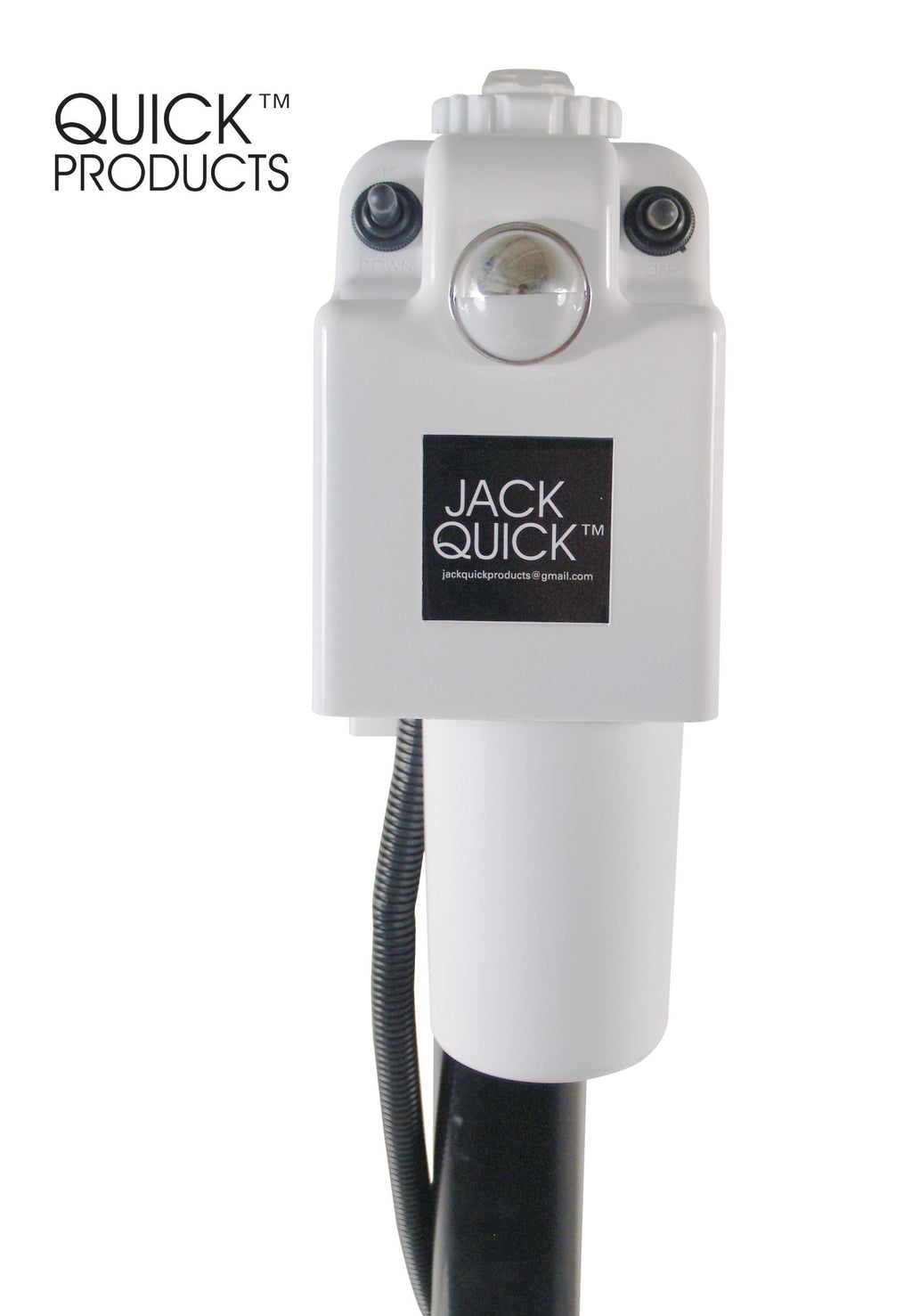 Electric Tongue Jack with 7-Way Plug, White O2359
