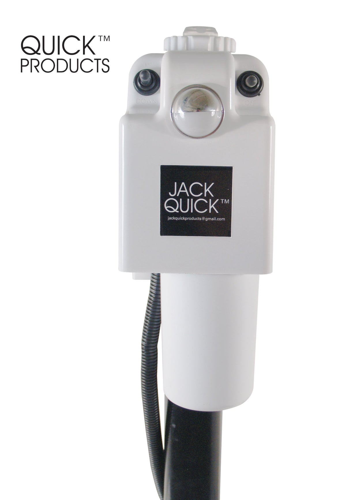 Electric Tongue Jack with 7-Way Plug, White O2359