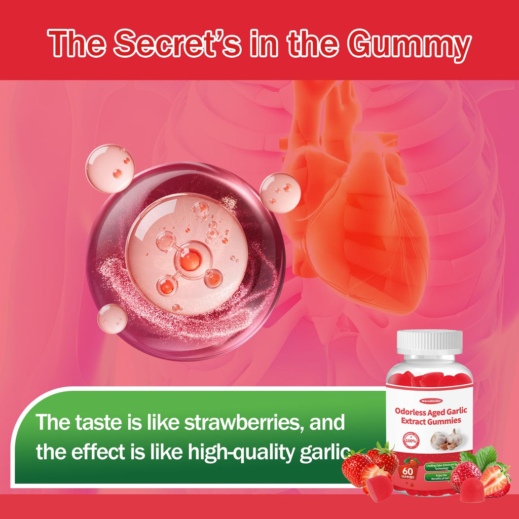 Aged Garlic Extract Gummies Strawberry Flavor R688