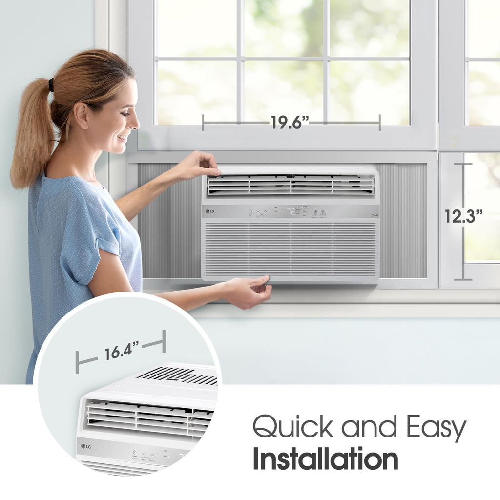 8000 BTU White Window Air Conditioner H30994