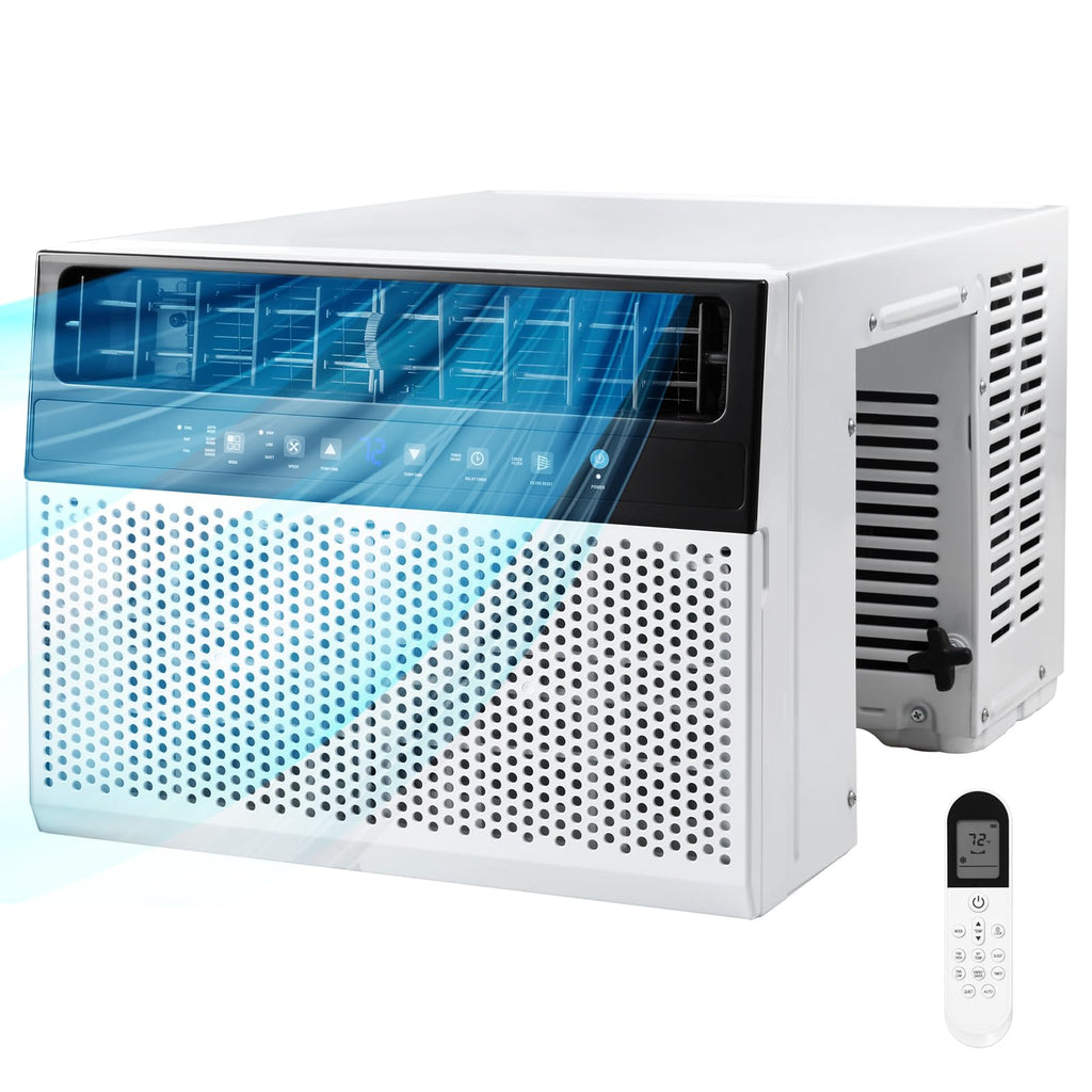 U-Shaped 10,000BTU Window Air Conditioner with Full Window View, Ivory White P999750