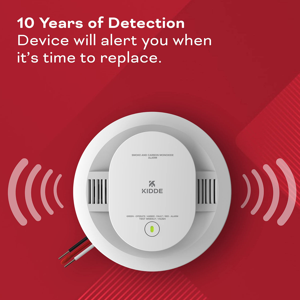 Hardwired Smoke & Carbon Monoxide Detector with Battery Backup, 2 Pack Y61731