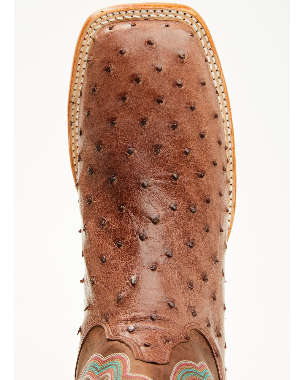 Men's Ostrich Western Boot Broad Square Toe C943846