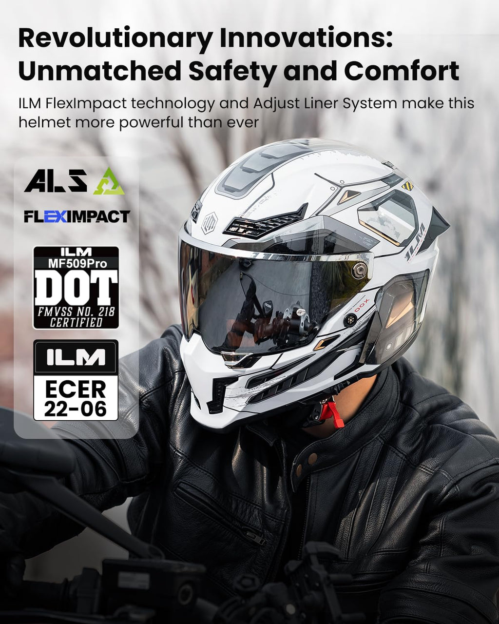 Full Face Motorcycle Helmet Dual Visor K6742
