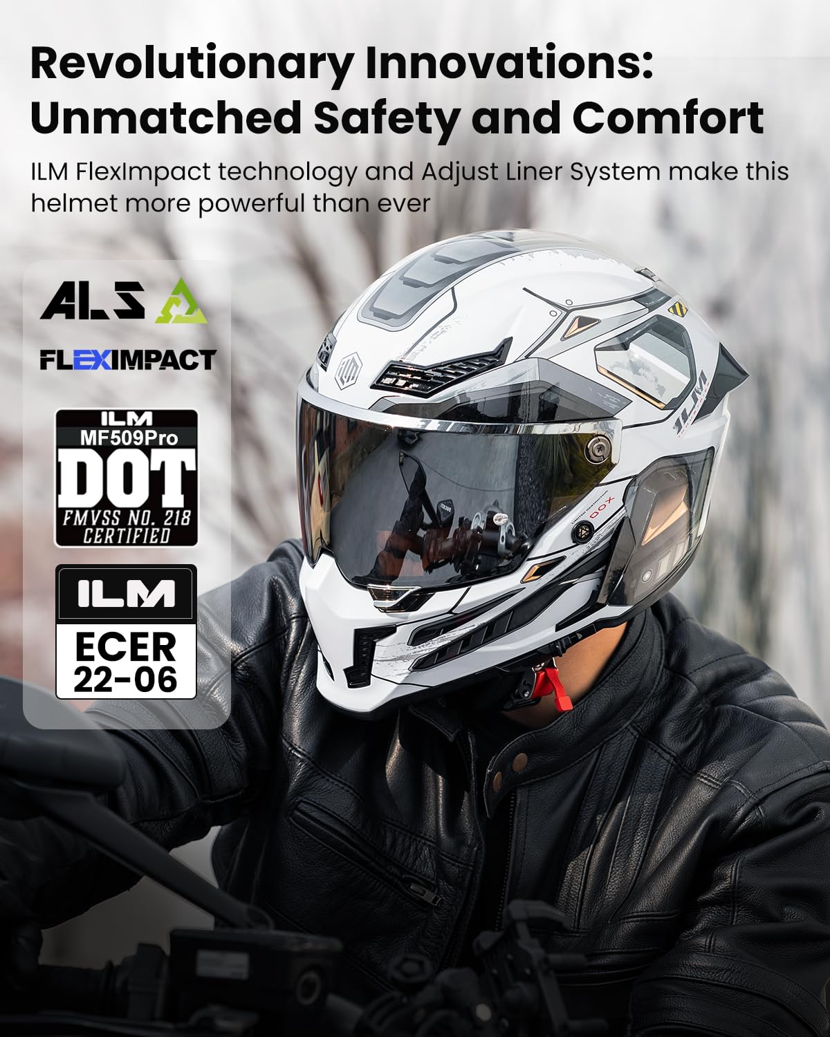 Full Face Motorcycle Helmet Dual Visor K6742