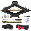 3-Ton Scissor Jack Kit with Rubber Jack Pads L34610