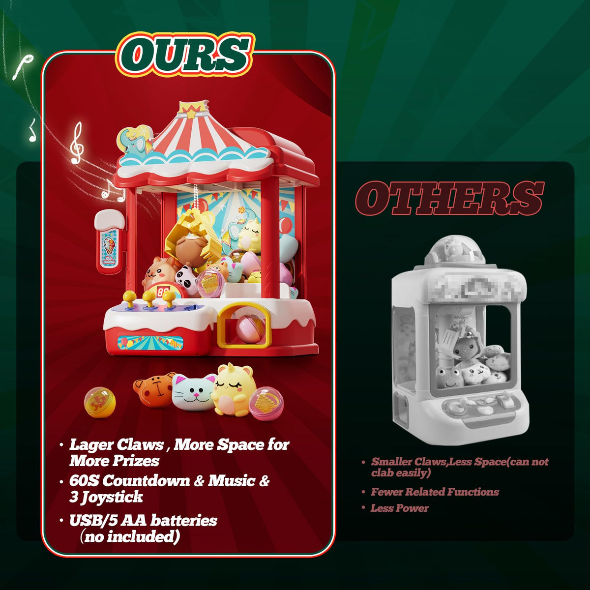 Claw Machine with 30 Mini Prizes A144448