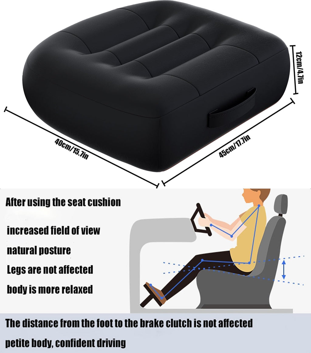Black Inflatable Booster Seat Cushion S819