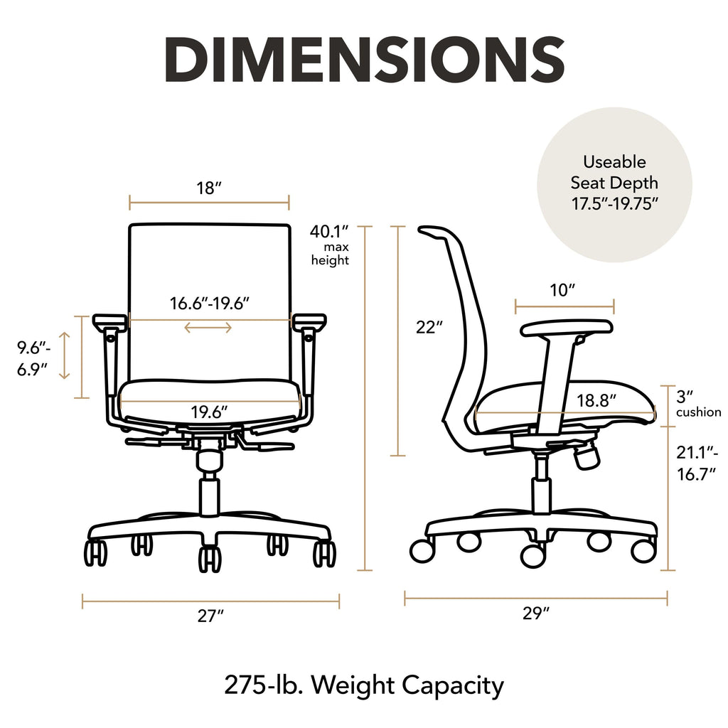 Apricot Ergonomic Office Chair K800406